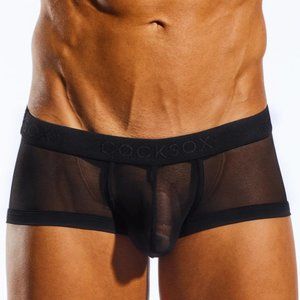 Cocksox Men's Mesh Trunk, Nero - CX68ME